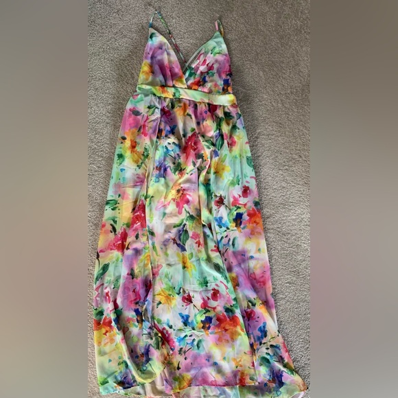 Fashion Nova Chiffon Dress - Picture 2 of 7